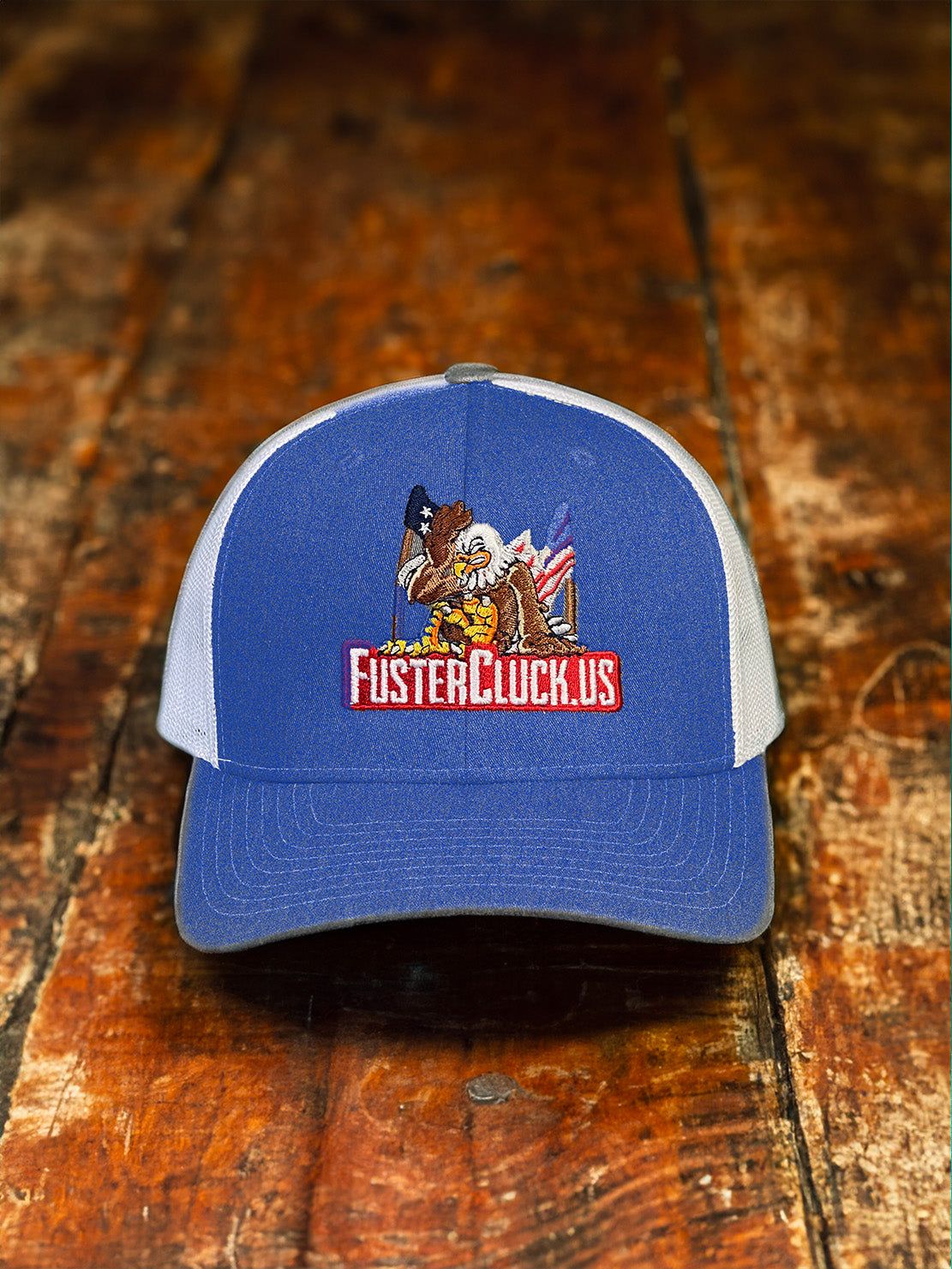 Blue Trucker Hat - FusterCluck.us